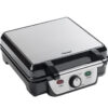 Bestron wafelmaker voor Brusselse wafels, antiaanbaklaag, 1100W, rvs - Afbeelding 3