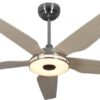 Qlima FC156 - Plafondventilator met LED verlichting - 5 bladen - Wifi bestuurbaar - Zomer en Winter