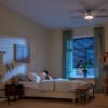 Qlima FC156 - Plafondventilator met LED verlichting - 5 bladen - Wifi bestuurbaar - Zomer en Winter - Afbeelding 3