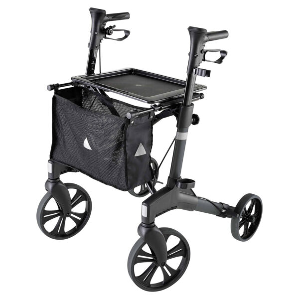 Rollator – Opvouwbaar Lichtgewicht Outdoor Rollator met Dienblad